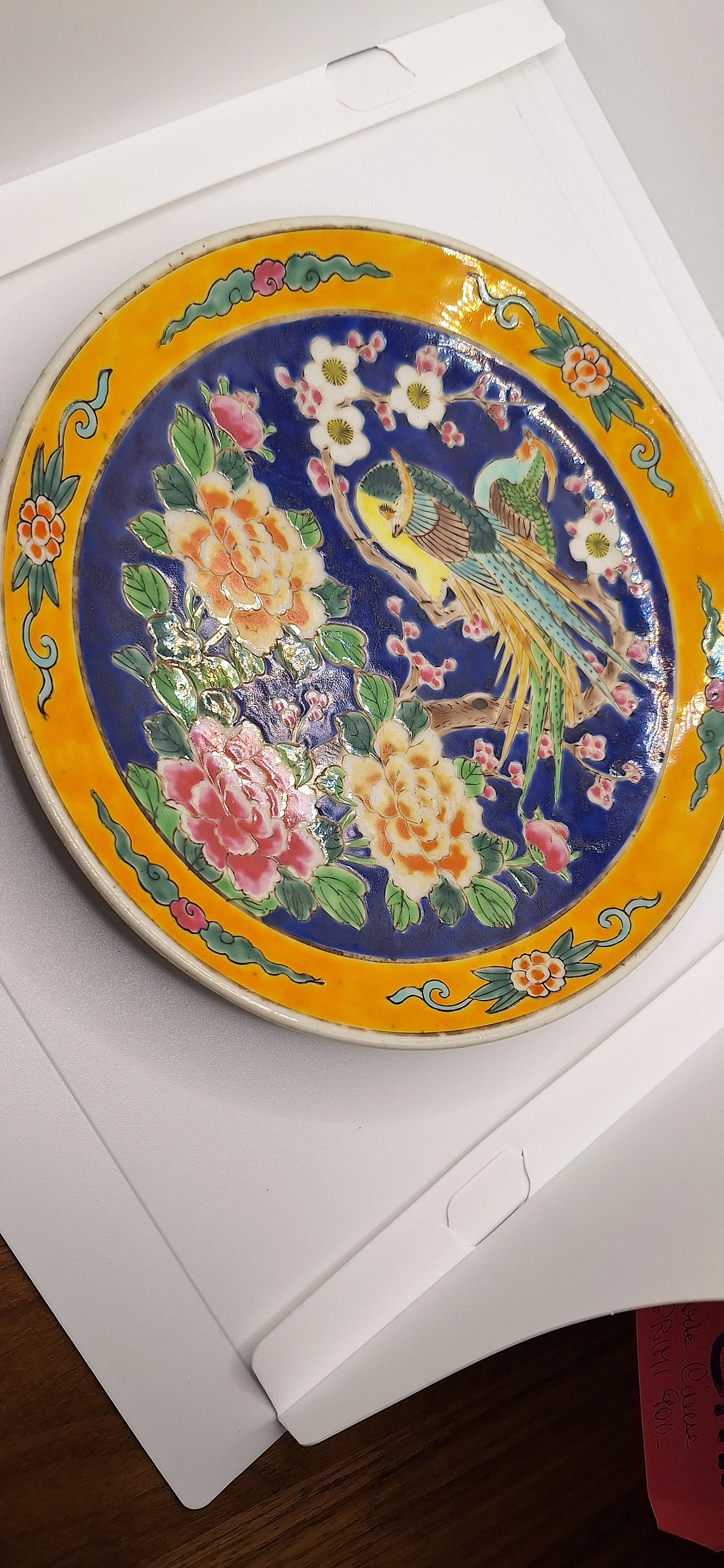 Chinese dish with enamel, 30s 1