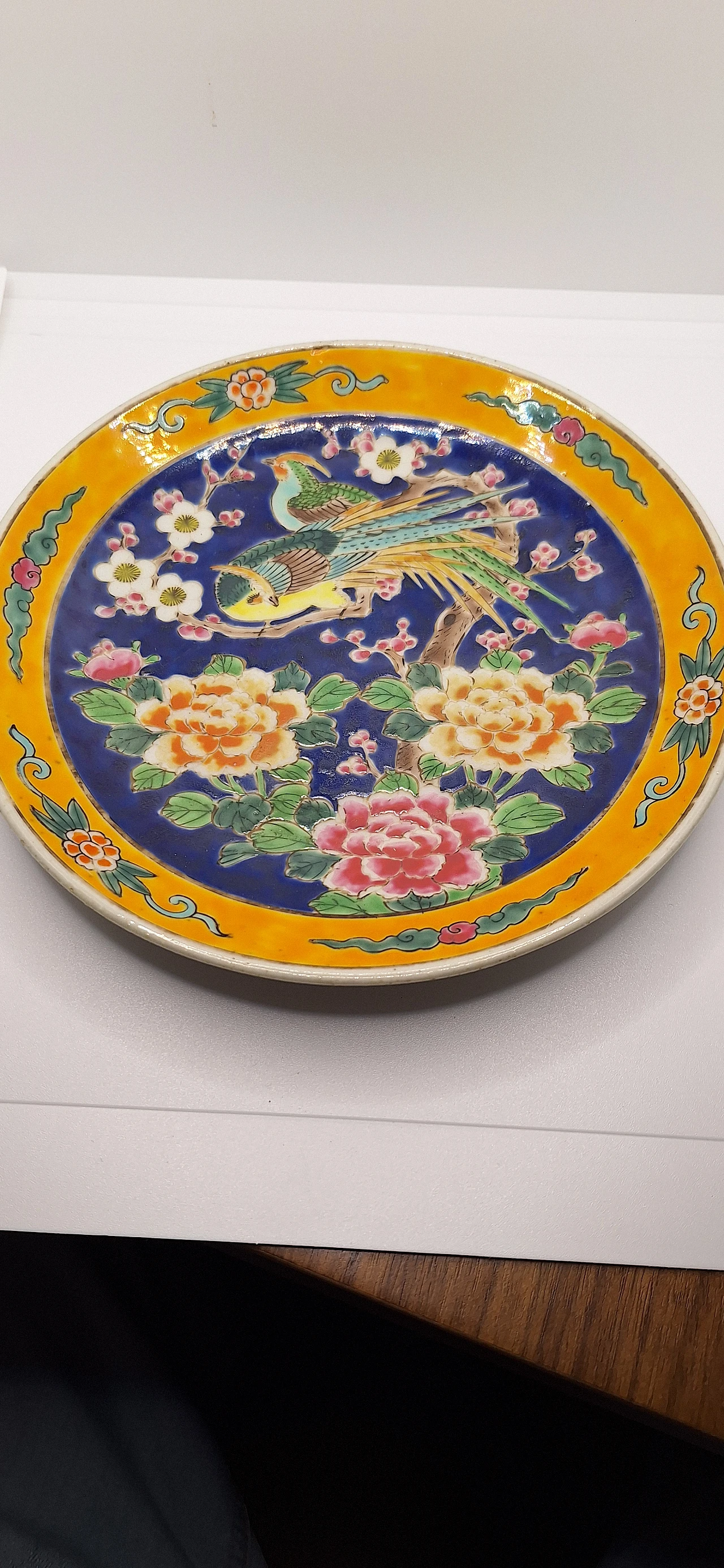 Chinese dish with enamel, 30s 2