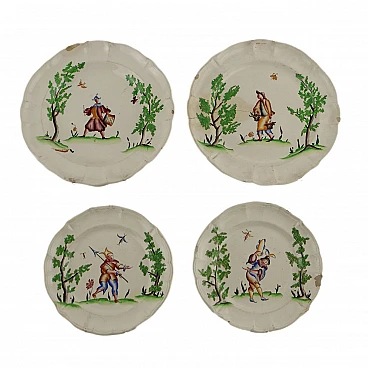 4 Ceramic plates by Guido Andlovitz for Laveno, 1930s