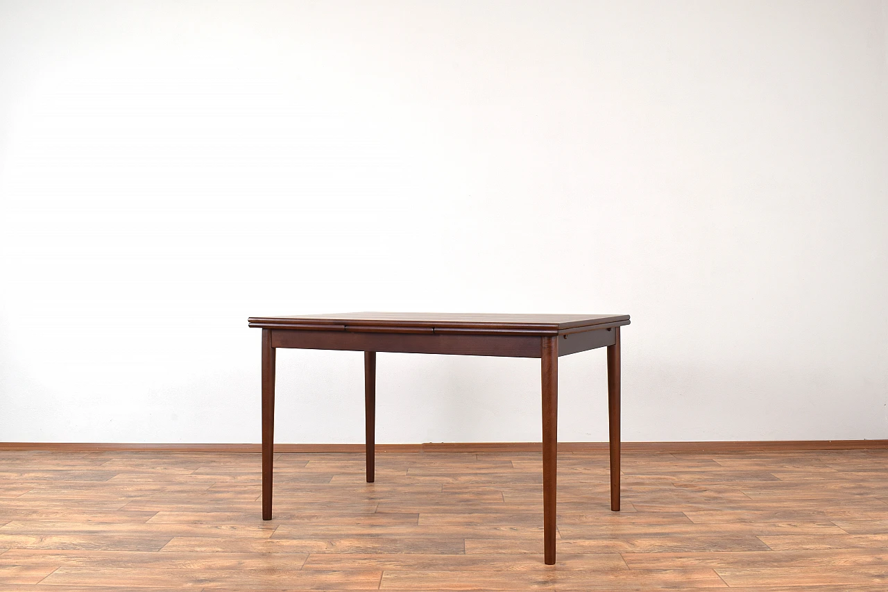 Danish walnut extendable dining table, 1960s 3