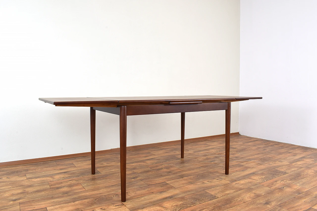 Danish walnut extendable dining table, 1960s 6