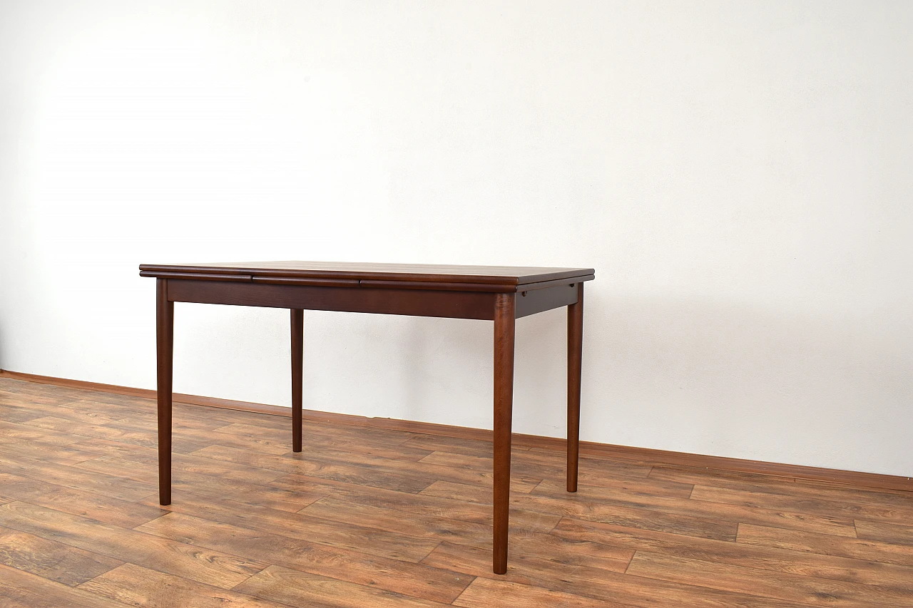 Danish walnut extendable dining table, 1960s 9