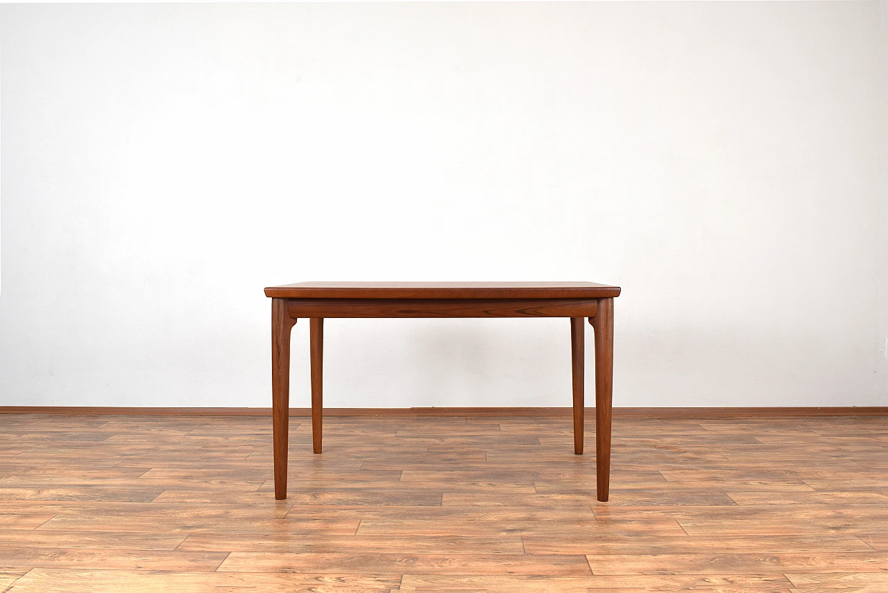 Danish teak extending dining table, 1960s 2