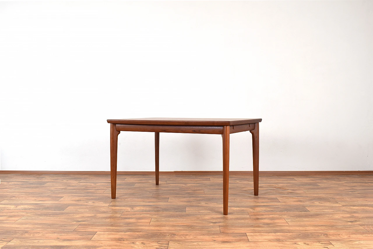 Danish teak extending dining table, 1960s 3