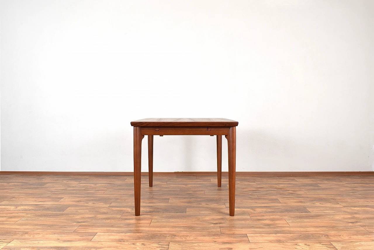 Danish teak extending dining table, 1960s 5