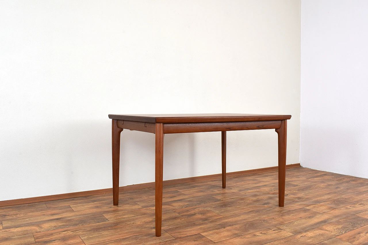 Danish teak extending dining table, 1960s 6