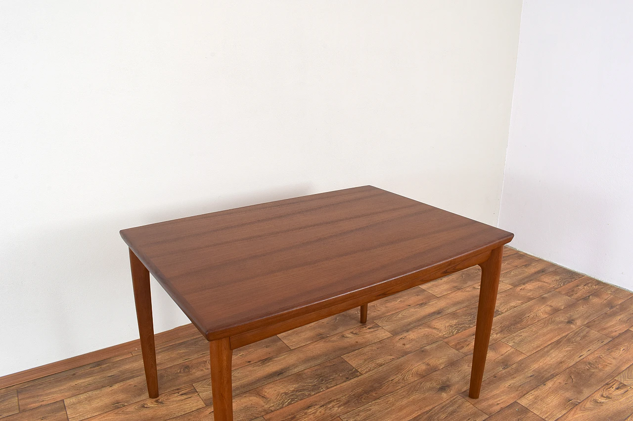 Danish teak extending dining table, 1960s 12