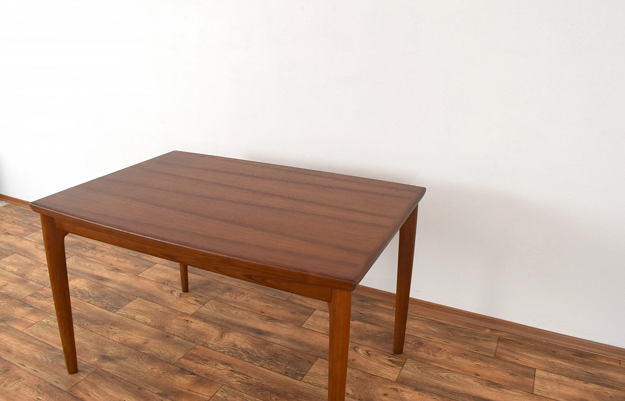 Danish teak extending dining table, 1960s 13