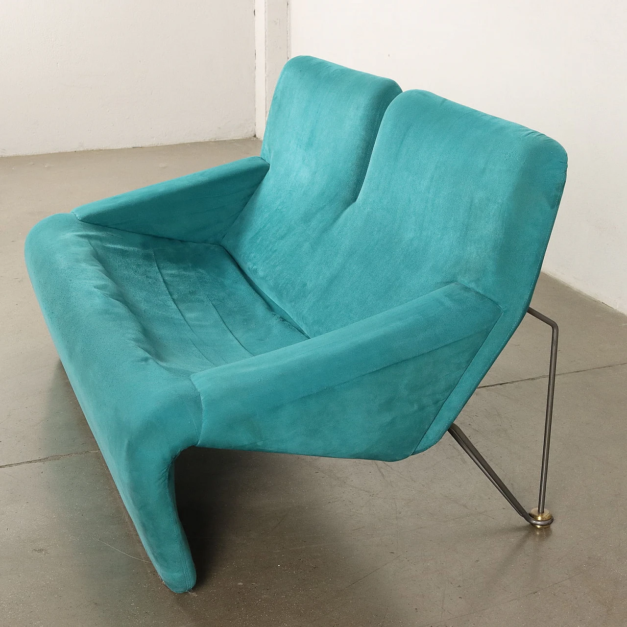 Feeling sofa upholstered in alcantara by Claudio Salocchi for Skipper, 1980s 4