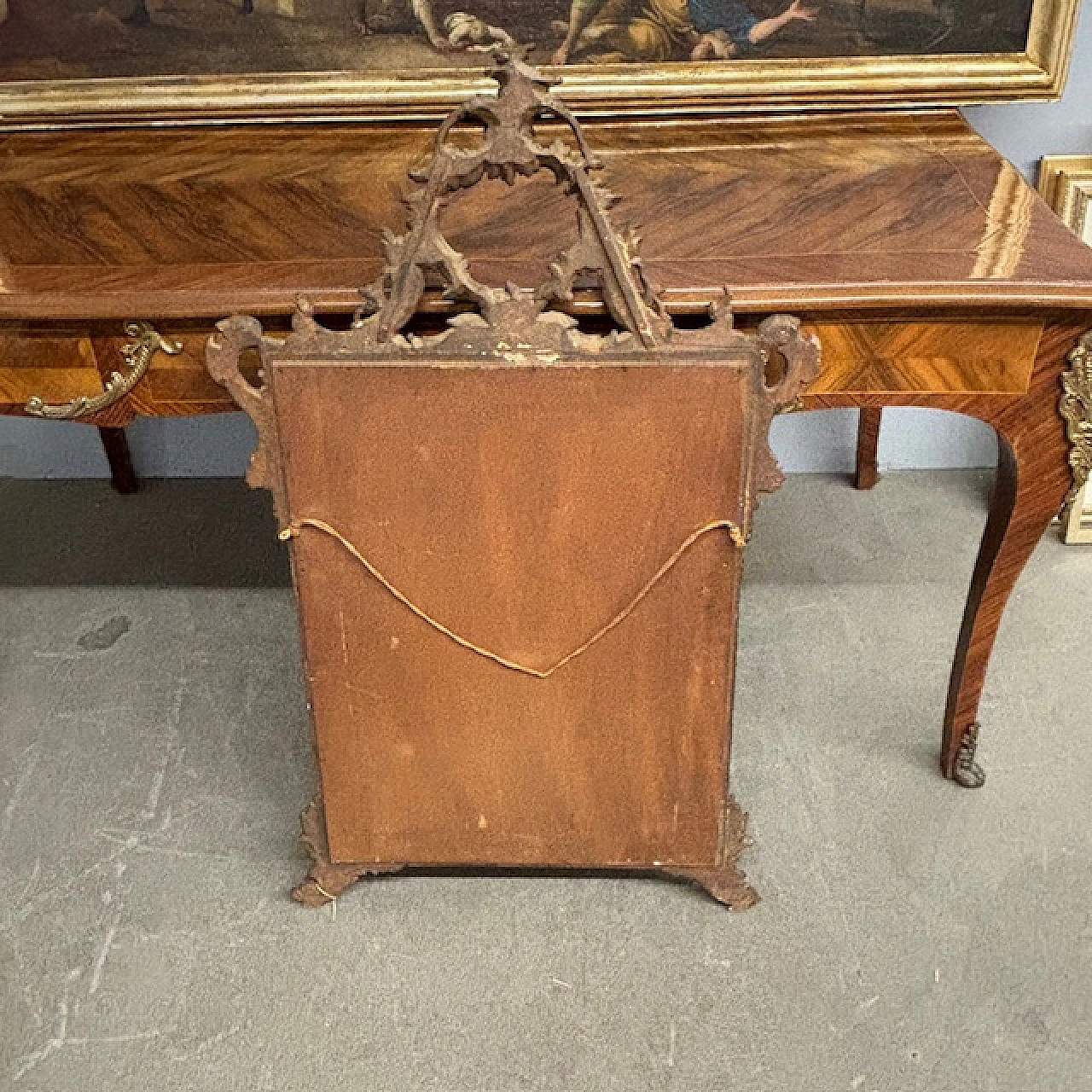 Gilded carved mirror in Louis XVI style, end of the 19th century, 9