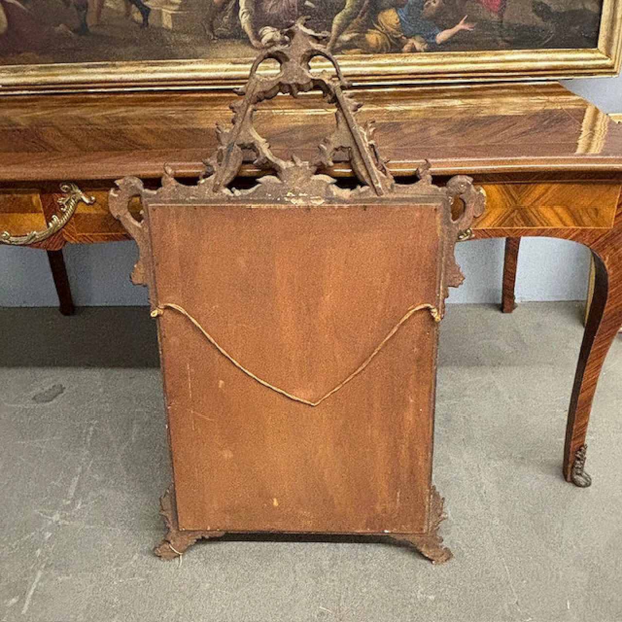 Gilded carved mirror in Louis XVI style, end of the 19th century, 10