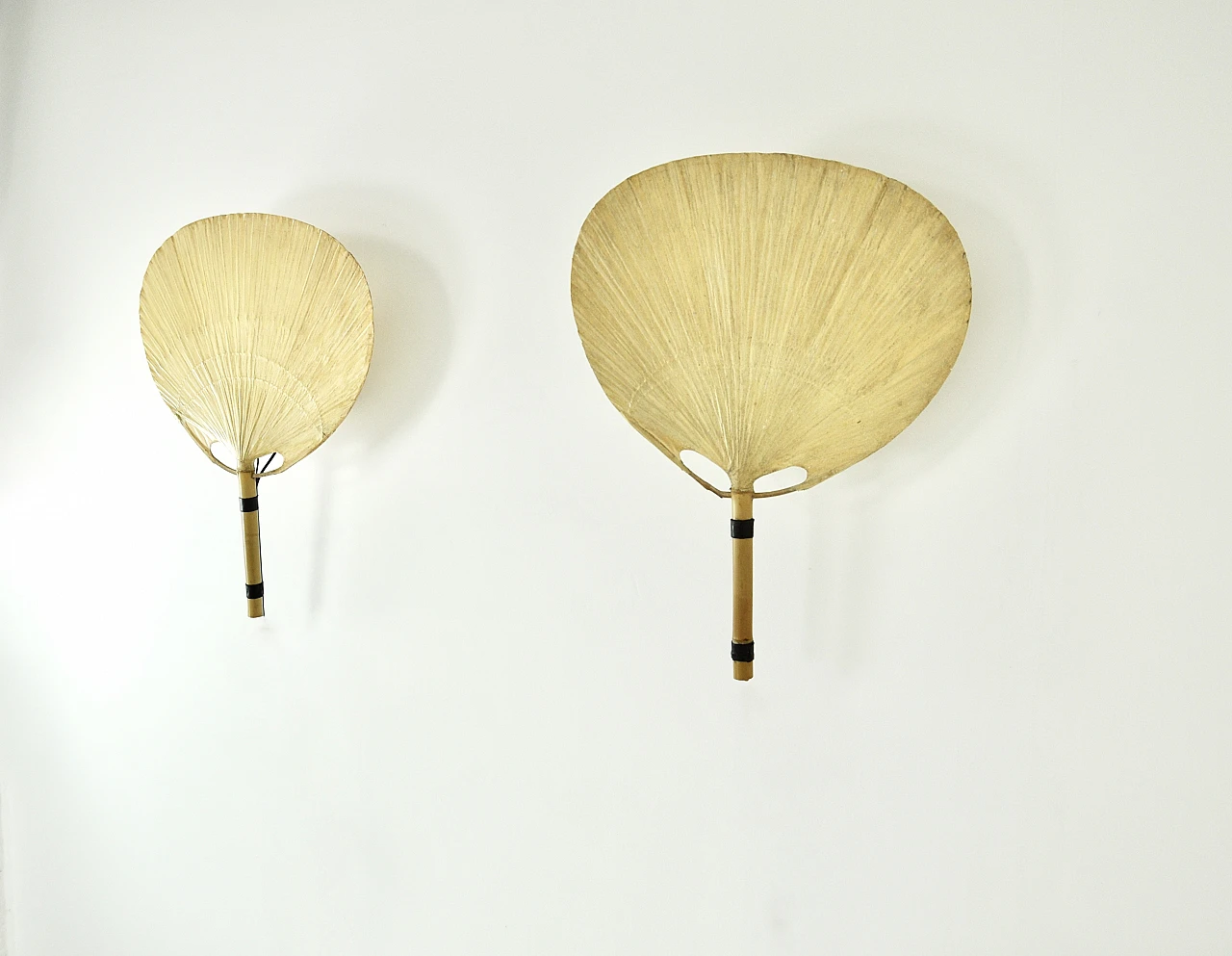 Pair of Wall Lamps "Uchiwa" by Ingo Maurer for M Design, 1970s 5