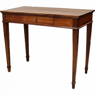 Empire desk in solid walnut and cherry, early 19th century