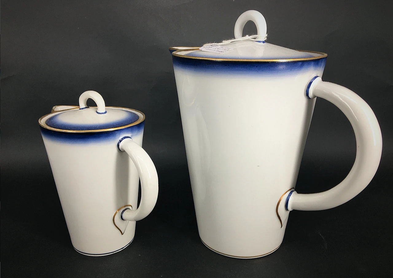 Porcelain coffee pot and teapot by Gio Ponti for Richard Ginori 2