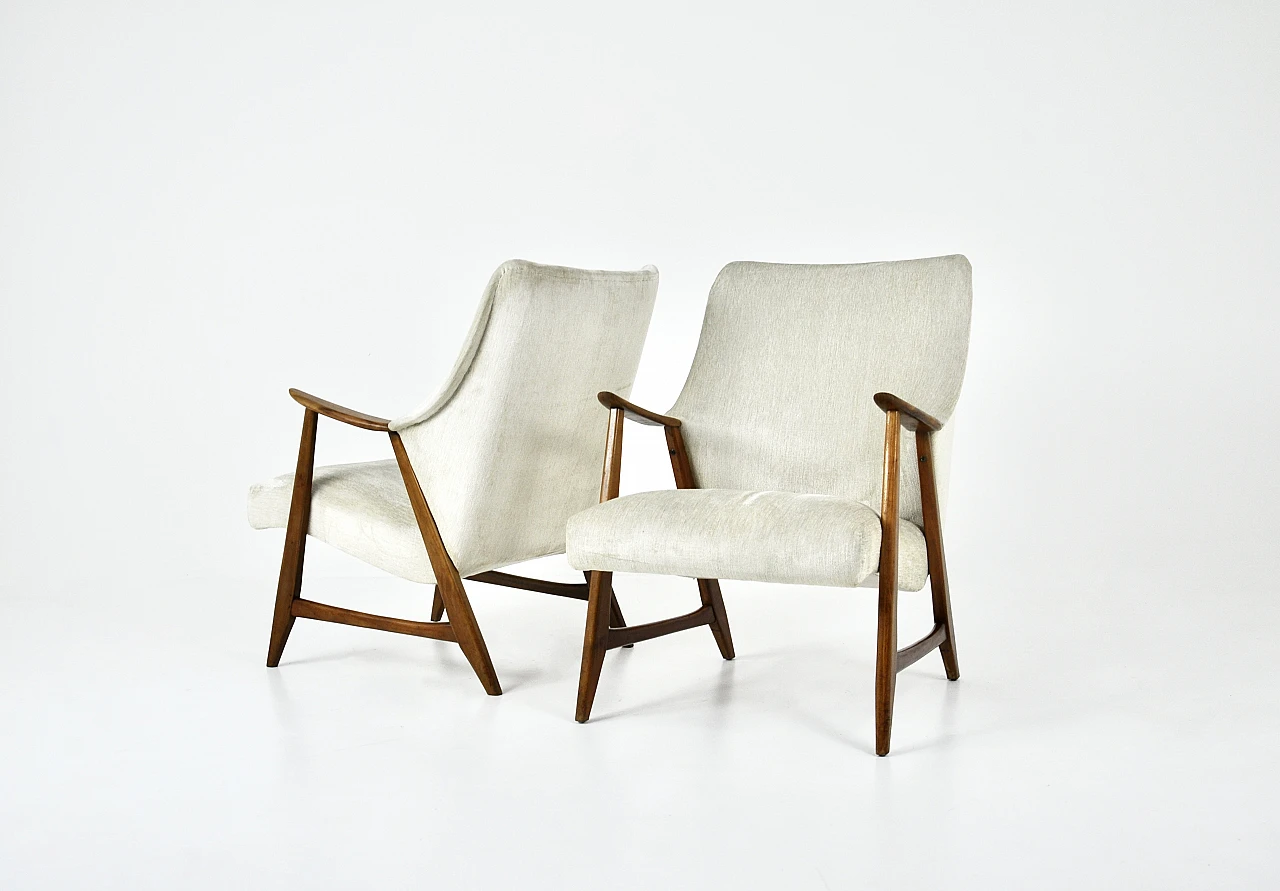 Pair of Scandinavian armchairs, 1960s 1