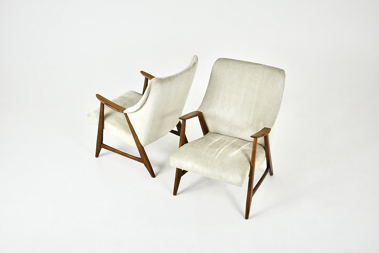 Pair of Scandinavian armchairs, 1960s 2