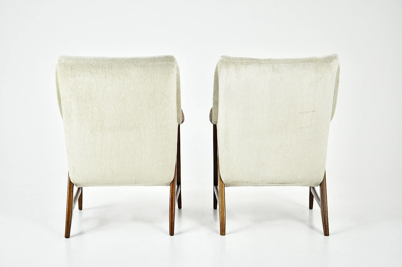 Pair of Scandinavian armchairs, 1960s 5