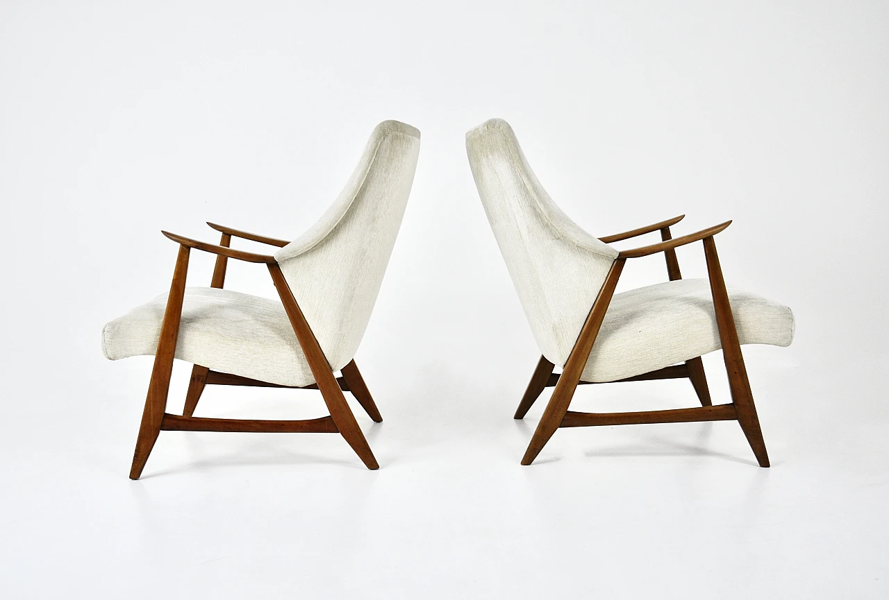 Pair of Scandinavian armchairs, 1960s 6