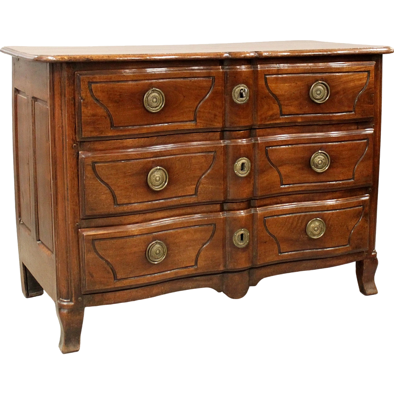 Solid walnut Louis XV chest of drawers, 18th century 11