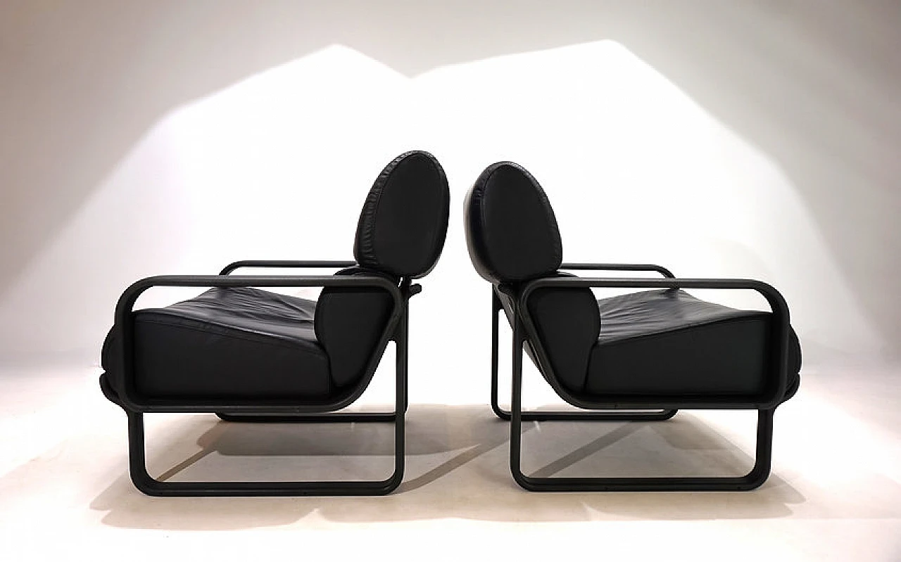 Lobbytop sofa and pair of armchairs by Otto Zapf for Drabert, 1979 4