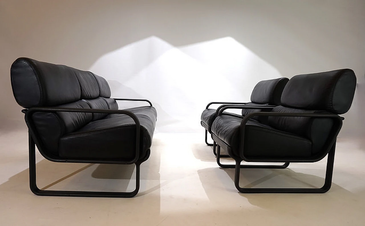 Lobbytop sofa and pair of armchairs by Otto Zapf for Drabert, 1979 10