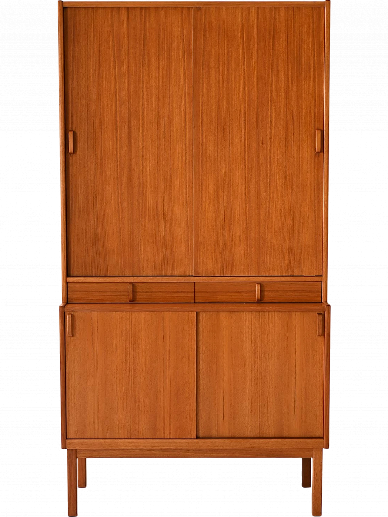 Teak sideboard with curved wooden handles by Bodafors, 1960s 14