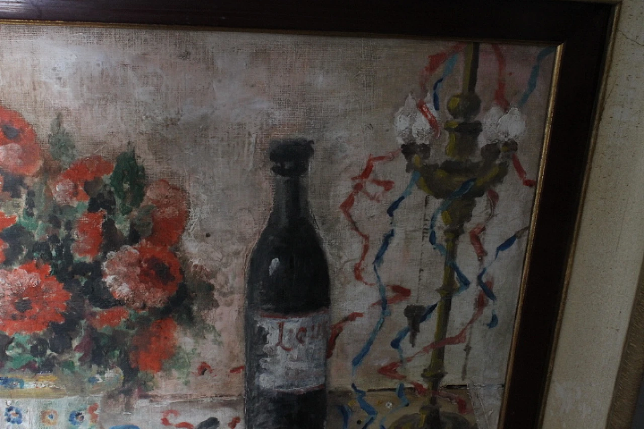 Liberty Still life, from the Italian school, oil on canvas, 1930s 7