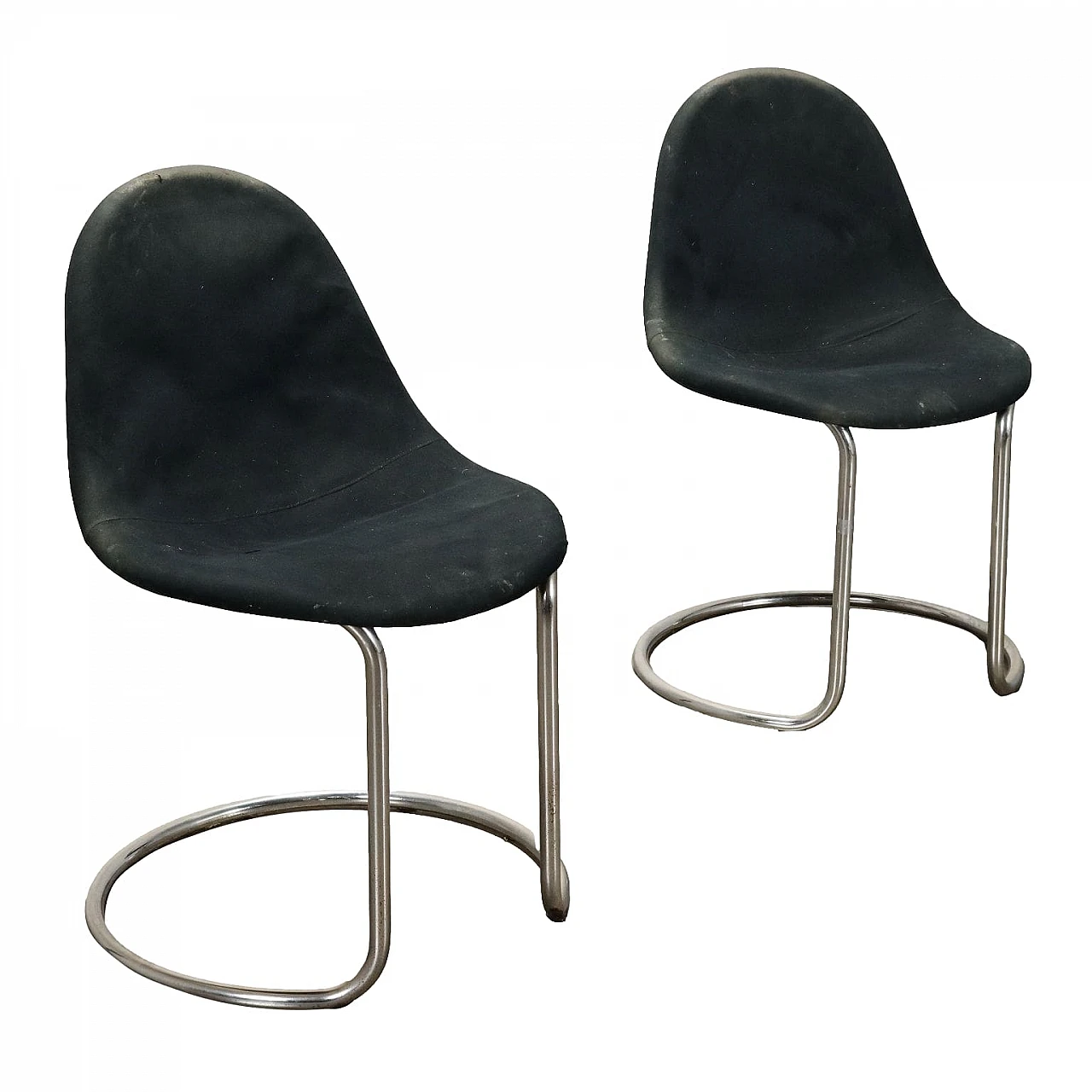 Pair of Maia chairs by Giotto Stoppino for Bernini, 1960s 1