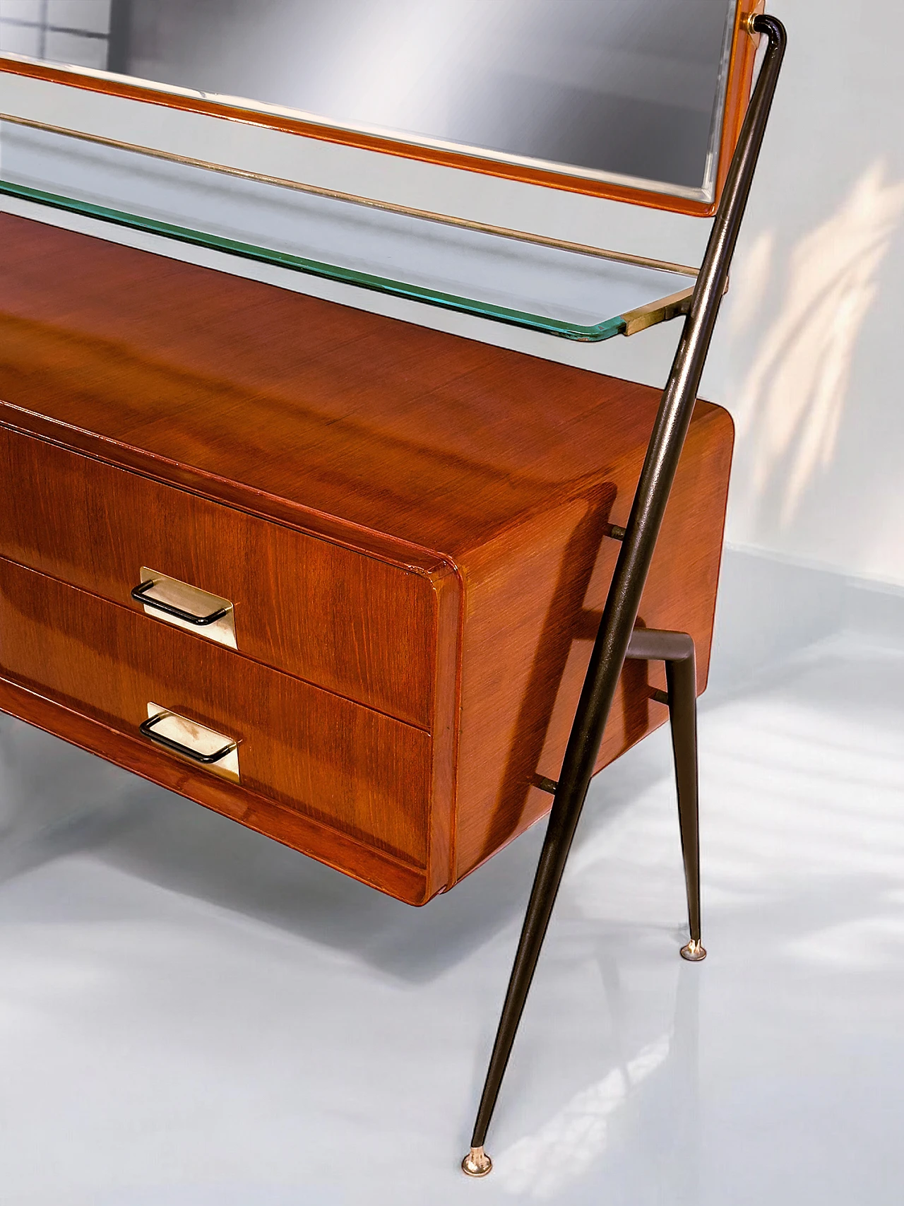 Italian Mid-Century Sideboard with mirror by Silvio Cavatorta, 1950s 14