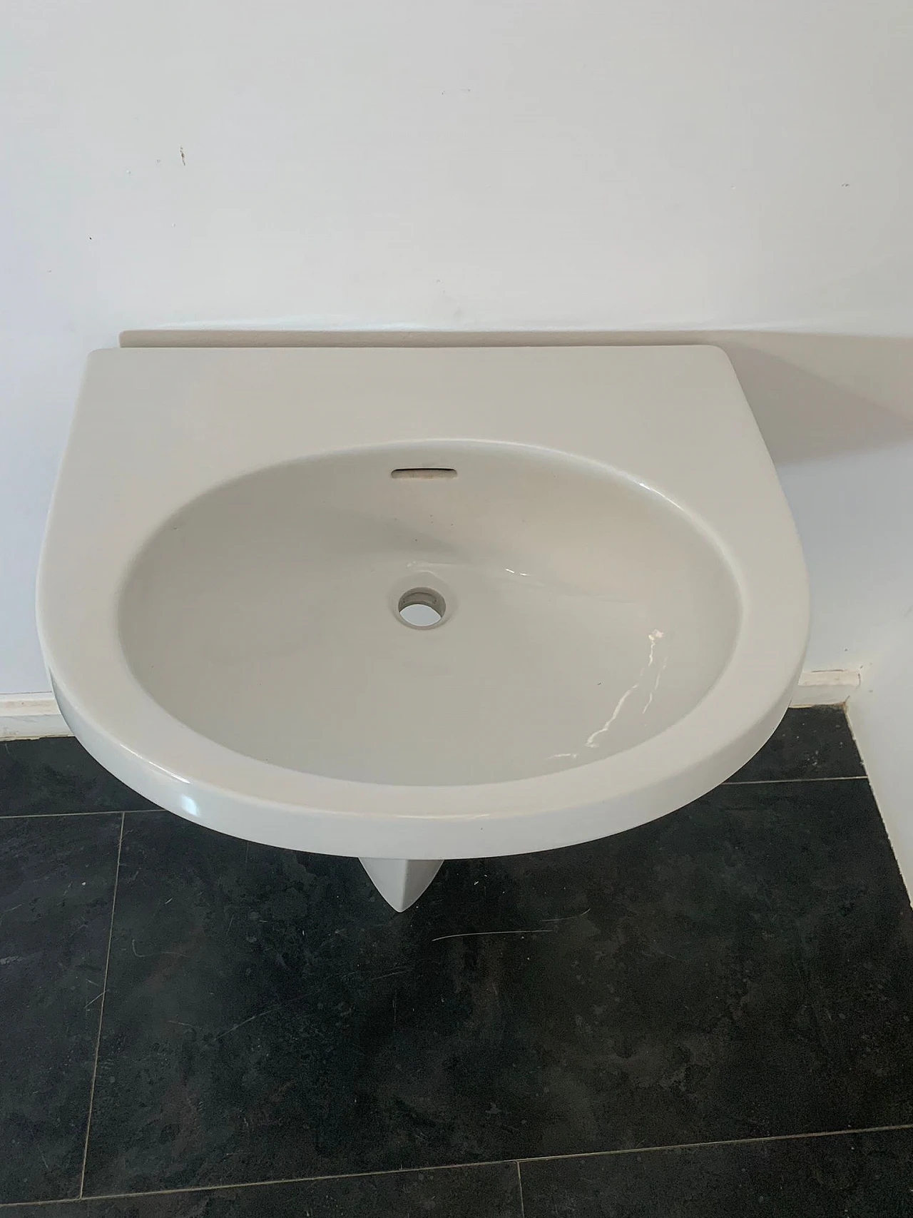 Gio Ponti washbasin with pedestal for Ideal Standard, 1960s 3