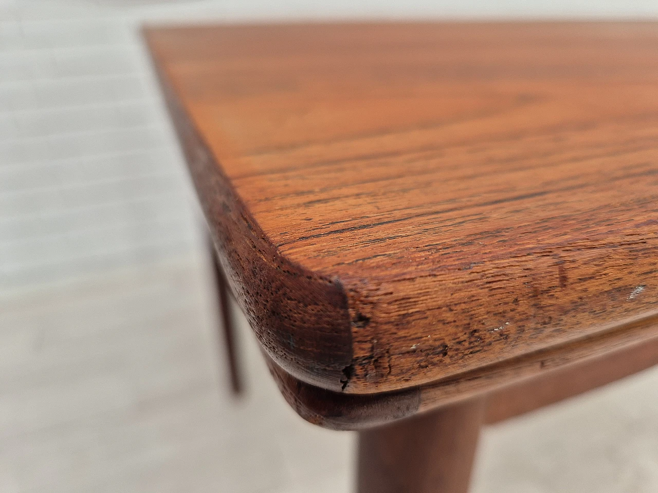 Danish foldable dining table teak, 1970s 3