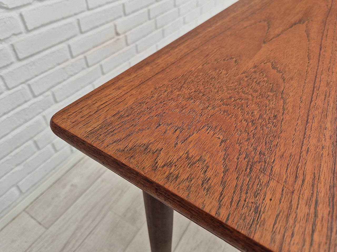 Danish foldable dining table teak, 1970s 4