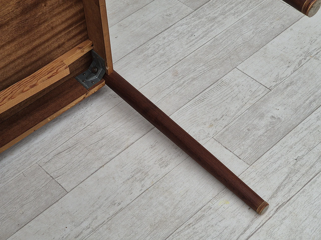 Danish foldable dining table teak, 1970s 15