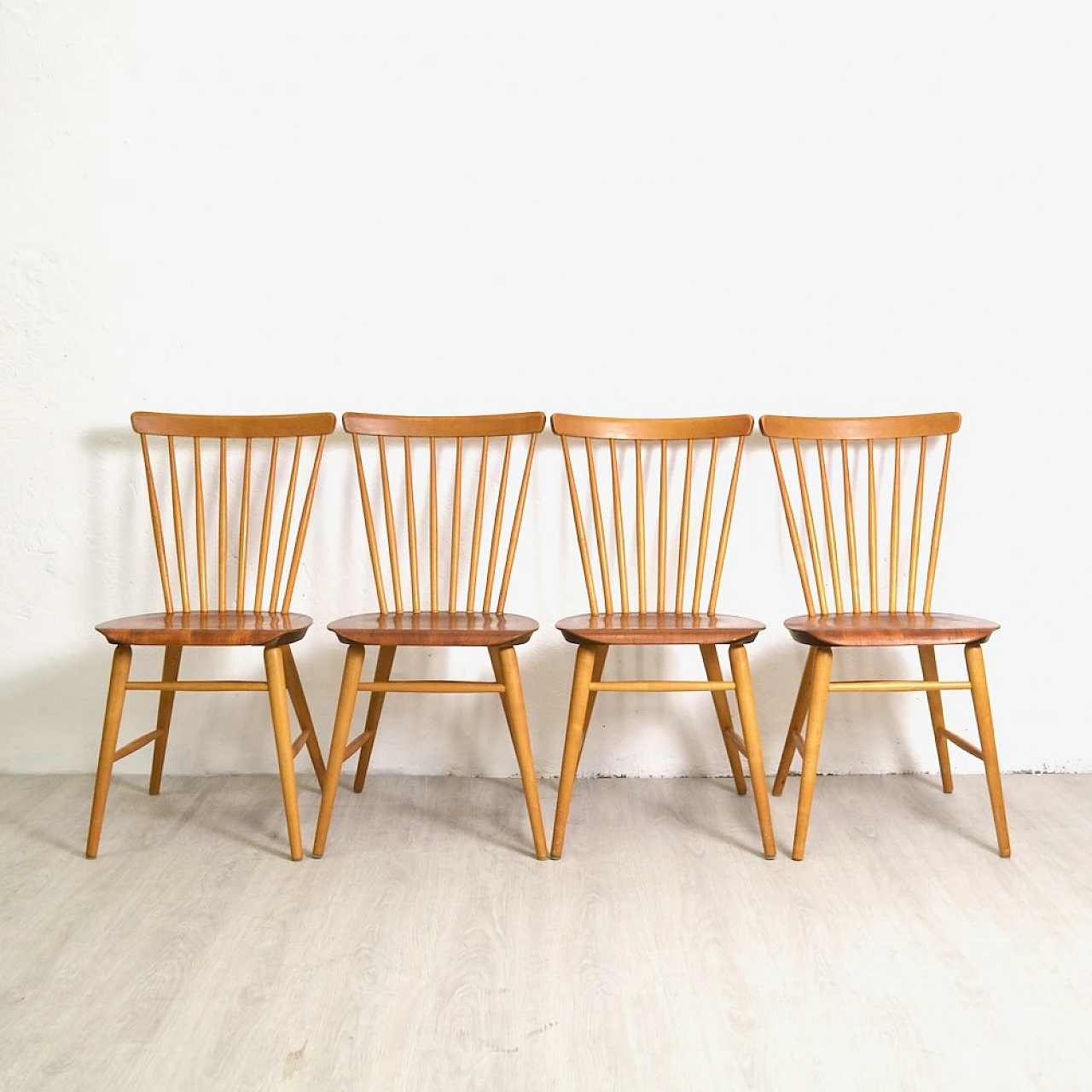 Set of four Swedish chairs from the 1950s 1