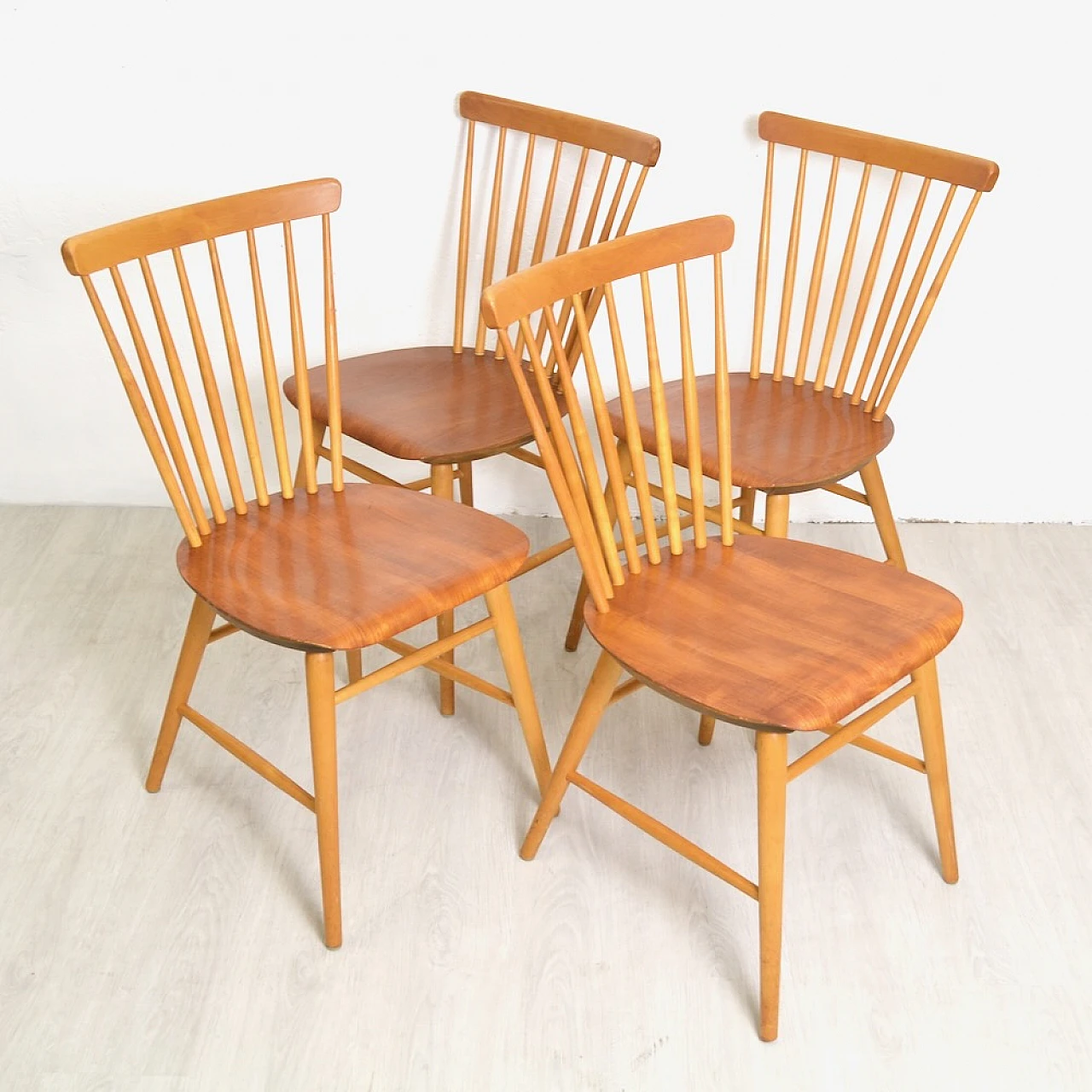 Set of four Swedish chairs from the 1950s 2