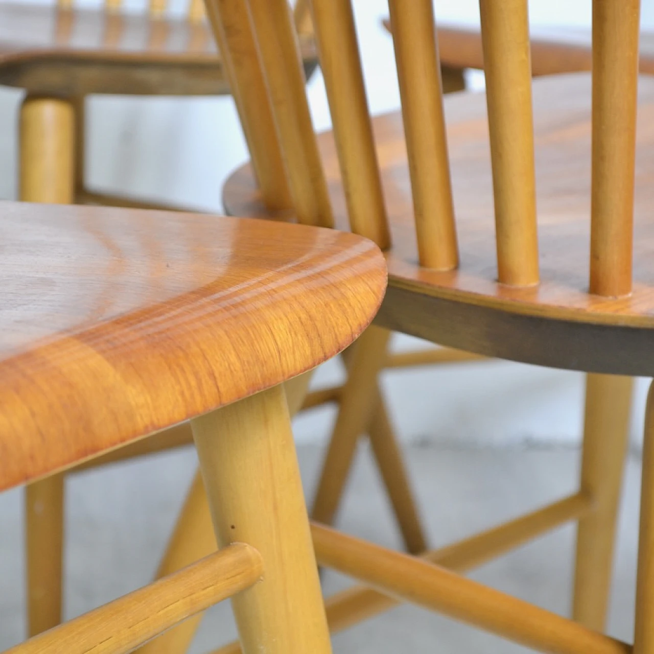 Set of four Swedish chairs from the 1950s 3