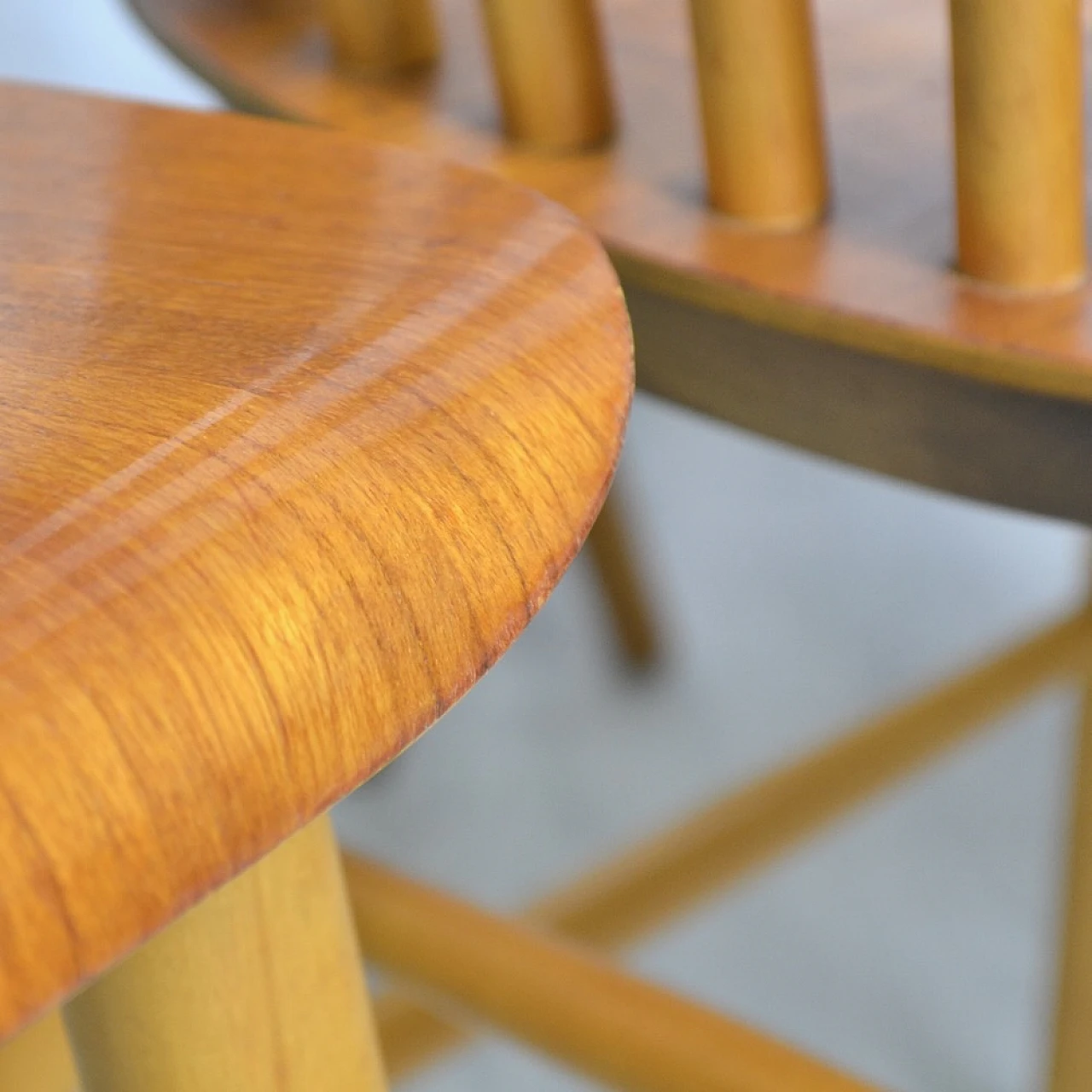 Set of four Swedish chairs from the 1950s 4