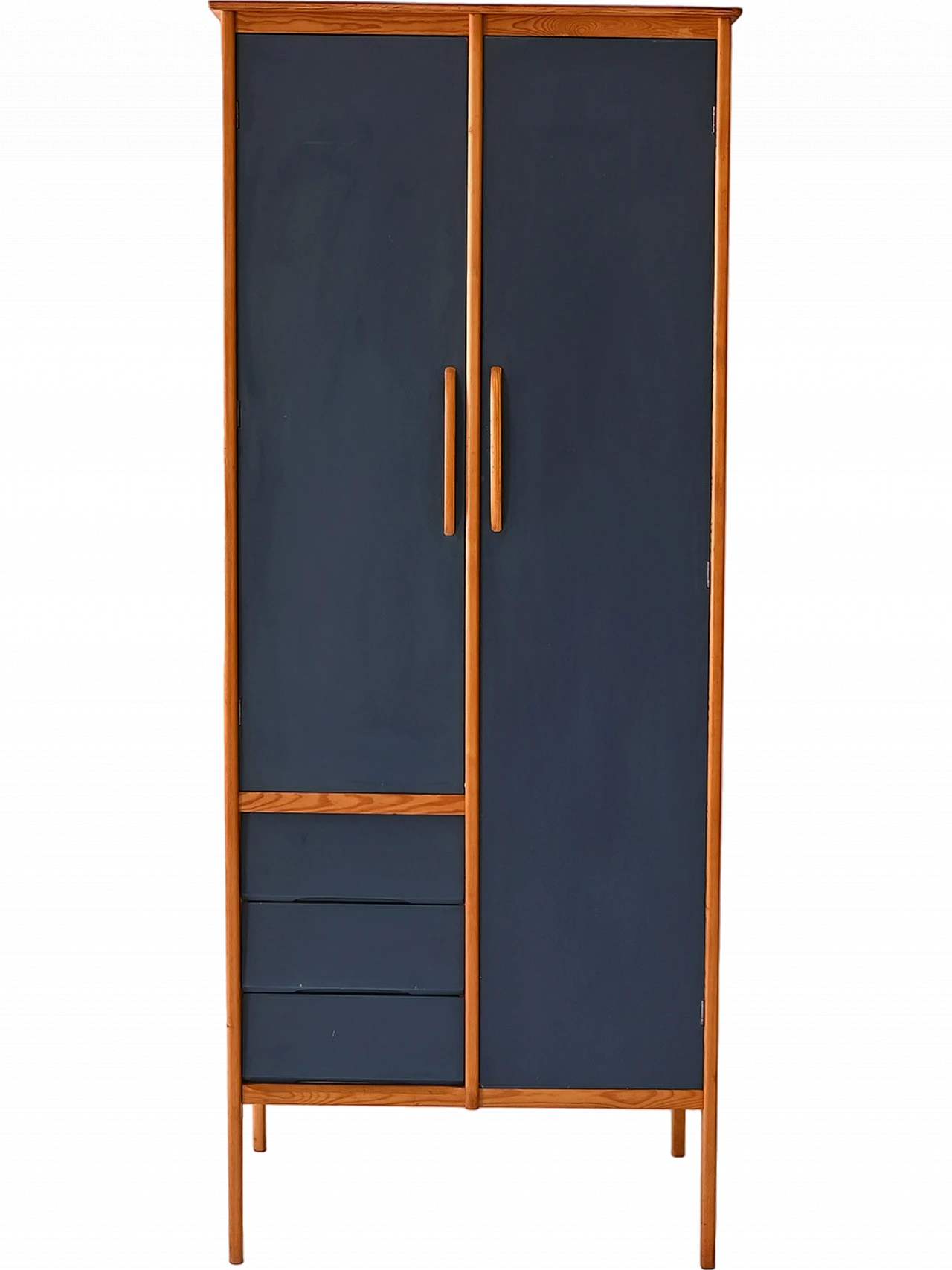 Scandinavian oak wardrobe, 1960s 11