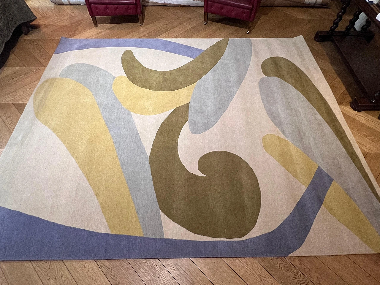 Hand-knotted rug by Angela De Nozza, 2000s 12