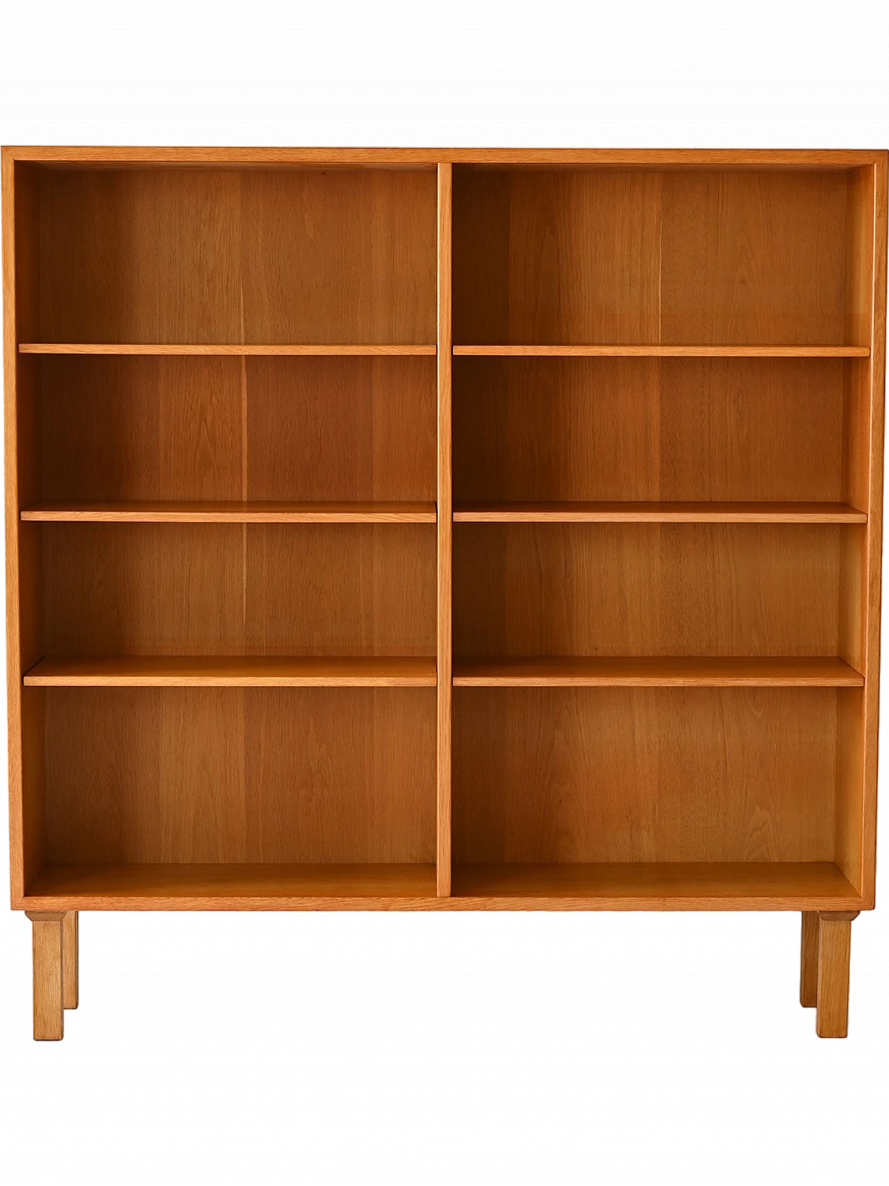 Scandinavian oak bookcase, 1960s 11