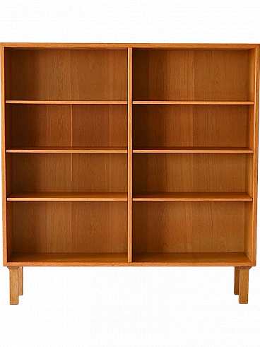 Scandinavian oak bookcase, 1960s