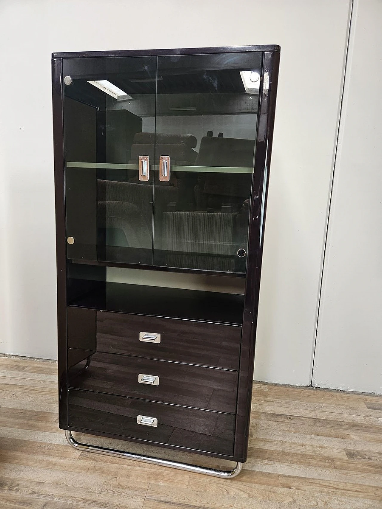 Bauhaus Modular Office Cabinets in Lacquered Wood, 1970s 28