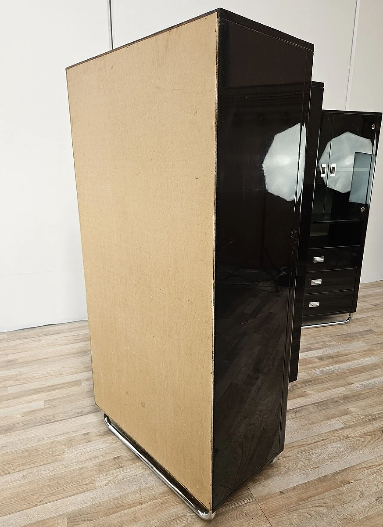 Bauhaus Modular Office Cabinets in Lacquered Wood, 1970s 38