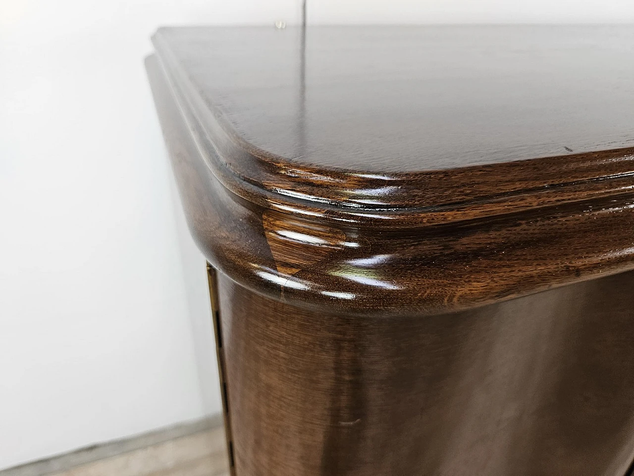 Large Art Deco Sideboard in Oak with Removable Marble Shelf by Friedrich Schlegel, 1930s 4