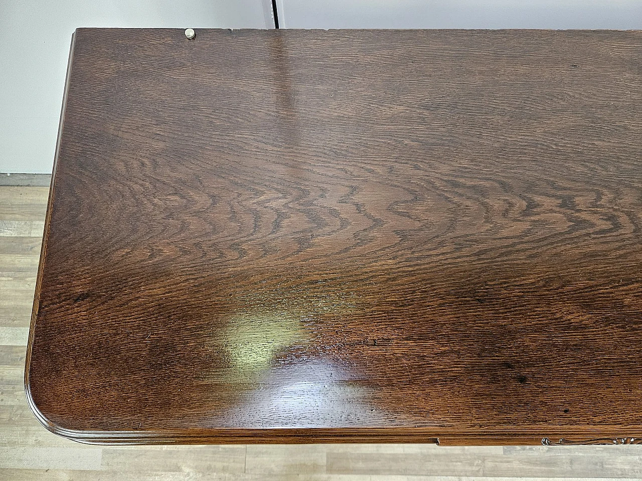 Large Art Deco Sideboard in Oak with Removable Marble Shelf by Friedrich Schlegel, 1930s 6