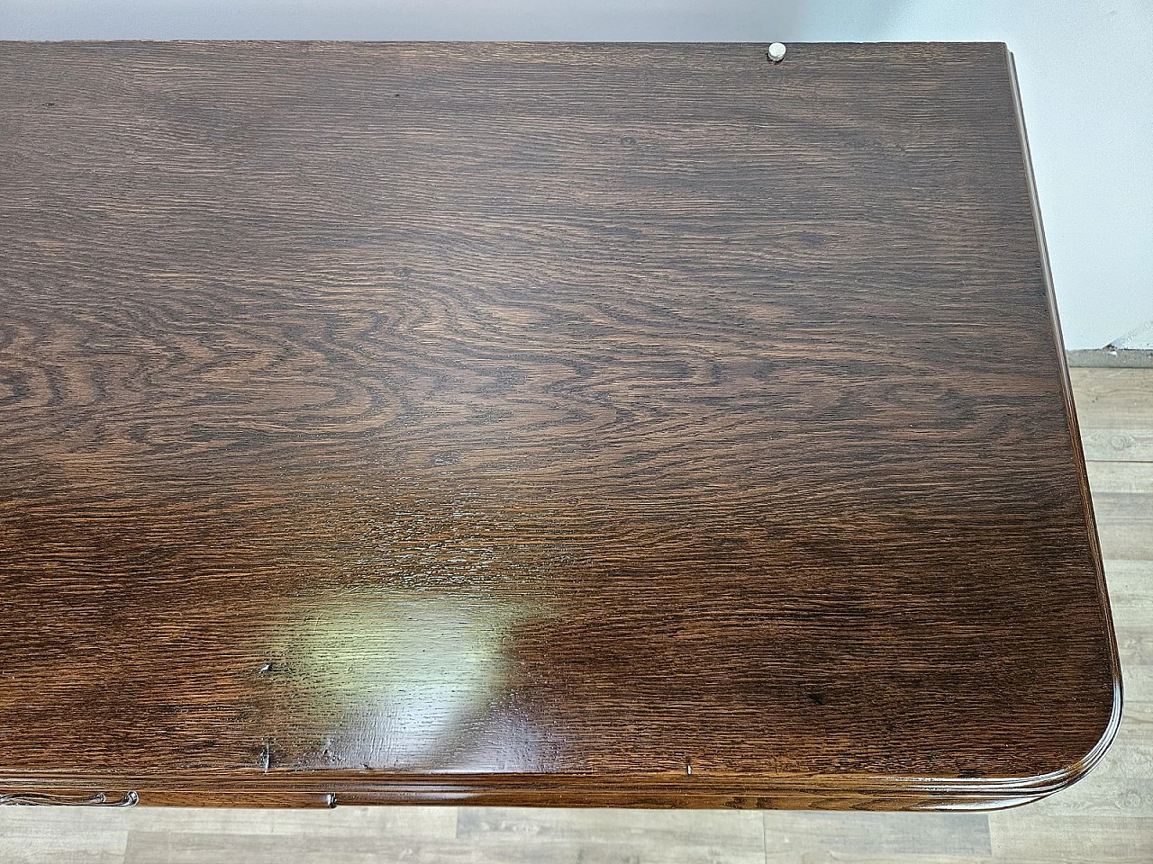 Large Art Deco Sideboard in Oak with Removable Marble Shelf by Friedrich Schlegel, 1930s 8