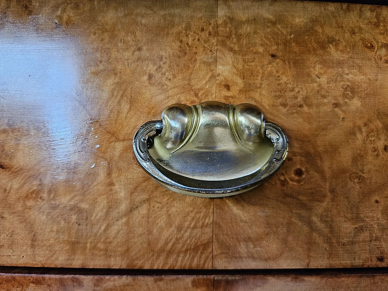 Large Art Deco Sideboard in Oak with Removable Marble Shelf by Friedrich Schlegel, 1930s 21