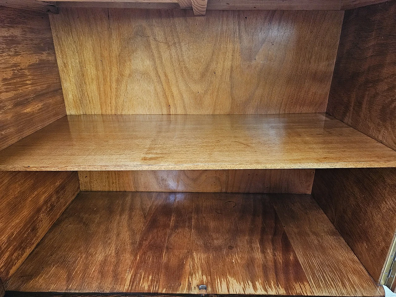 Large Art Deco Sideboard in Oak with Removable Marble Shelf by Friedrich Schlegel, 1930s 34