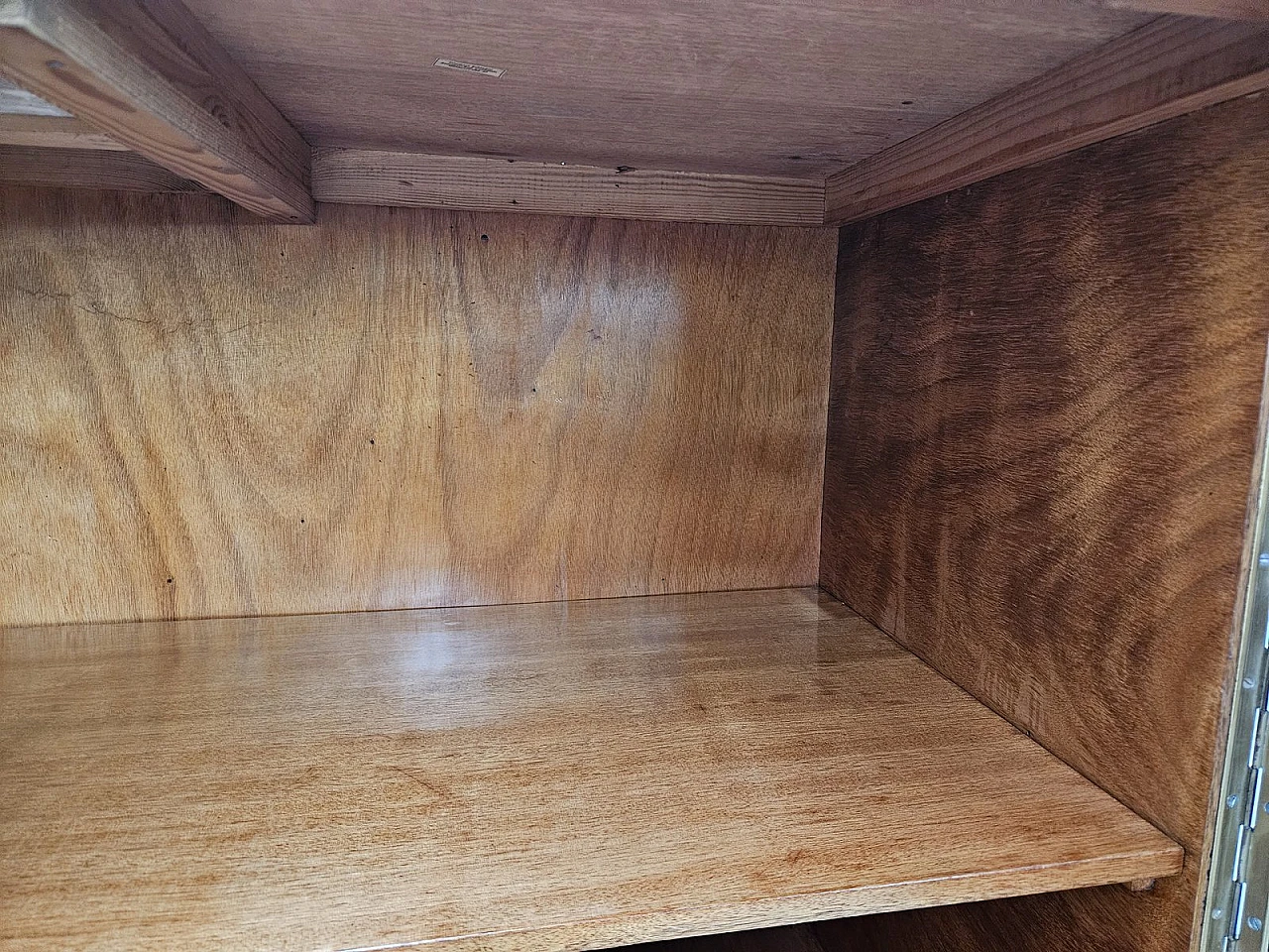 Large Art Deco Sideboard in Oak with Removable Marble Shelf by Friedrich Schlegel, 1930s 36