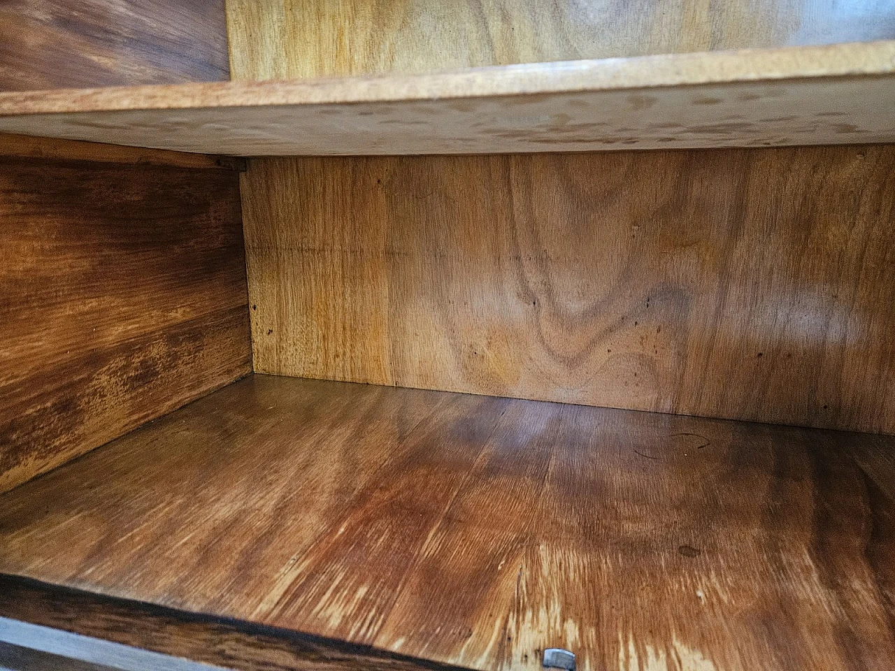 Large Art Deco Sideboard in Oak with Removable Marble Shelf by Friedrich Schlegel, 1930s 38